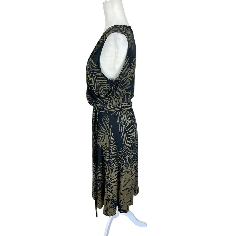 Tommy Bahama Modal Jersey Knit Faux Wrap Dress Sz M Tropical Vacation Travel - Picture 4 of 12